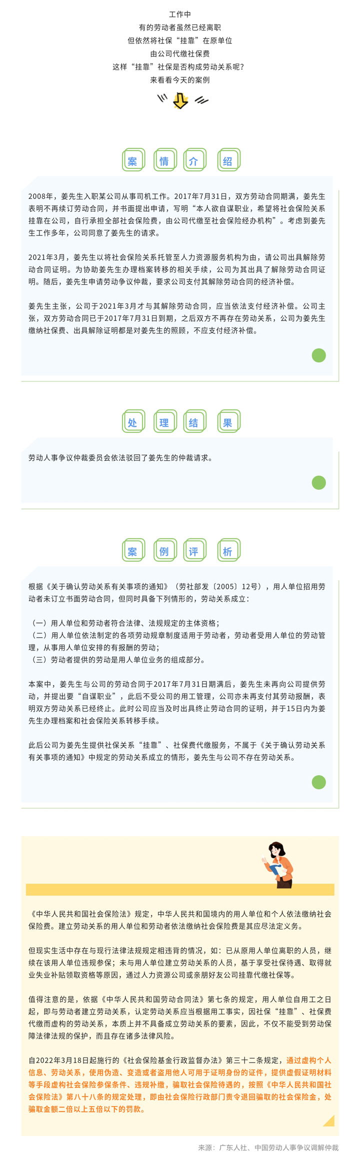 “挂靠”社保虚构劳动关系，不受仲裁保护！（缩小）.jpg